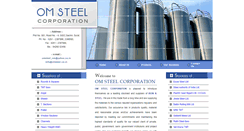 Desktop Screenshot of omsteel.co.in